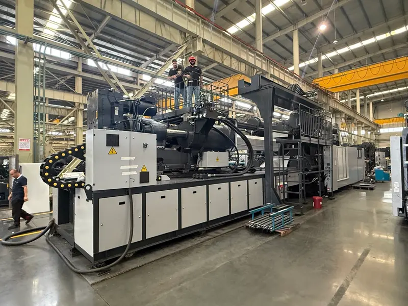 Heavy chain drive and axle assembly on-site